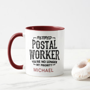 Retired Postal Worker Retirement Personalised Mug