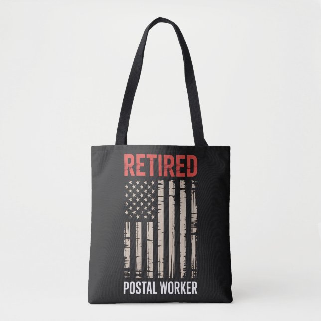 Retired Postal Worker Retirement Tote Bag (Front)