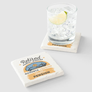 Retired Postal Worker Rural Carrier Retirement Stone Coaster
