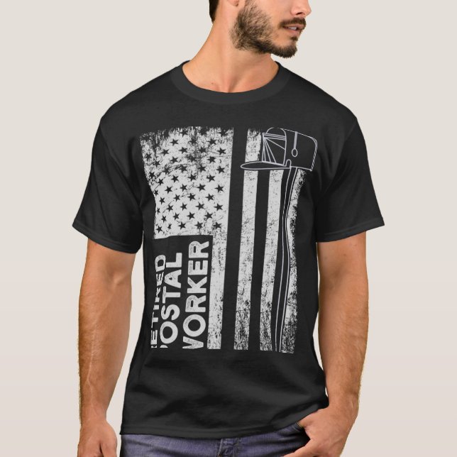 Retired Postal Worker Scoring Mailman Retirement D T-Shirt (Front)