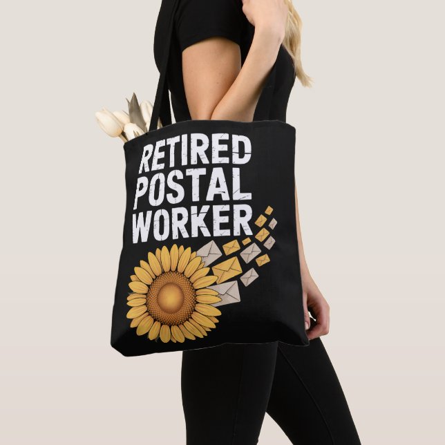 Retired Postal Worker Tote Bag (Close Up)