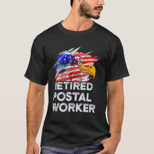 Retired Postal Worker US Work Mailman Retirement T-Shirt