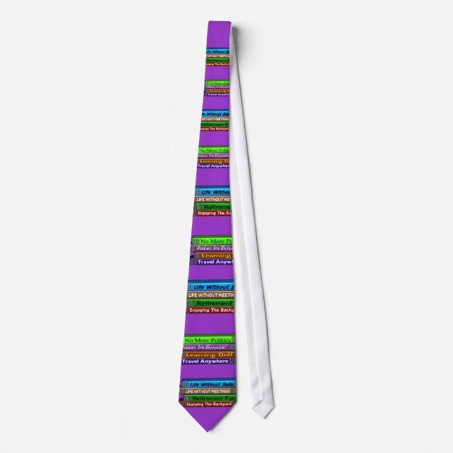 Retired Principal Retired Teacher Men's Tie (Front)