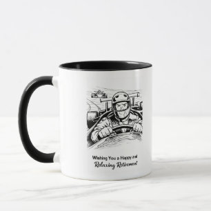 Retired race car driver mug