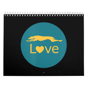 Retired Racing Greyhound Love Calendar