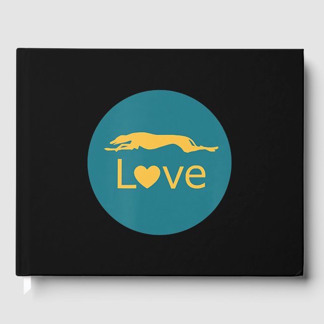 Retired Racing Greyhound Love Guest Book (Front)