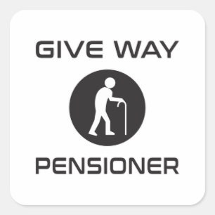 Retired Retire Grandpa Retirement Funny Gift Idea Square Sticker
