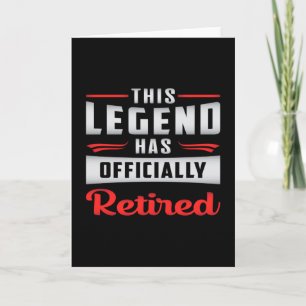 Retired Retire Retirement Grandpa Funny Gift Card