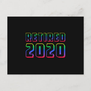 Retired Retirement 2020 Retire Grandpa Funny Gift Postcard