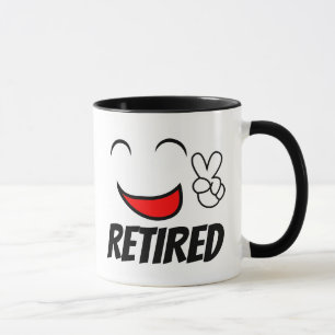 RETIRED RETIREMENT COFFEE MUGS