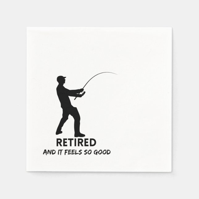 Retired, Retirement, Party Napkin (Front)
