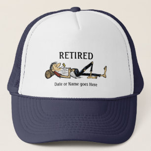 Retired Rip Van Winkle image Personalise Trucker Hat