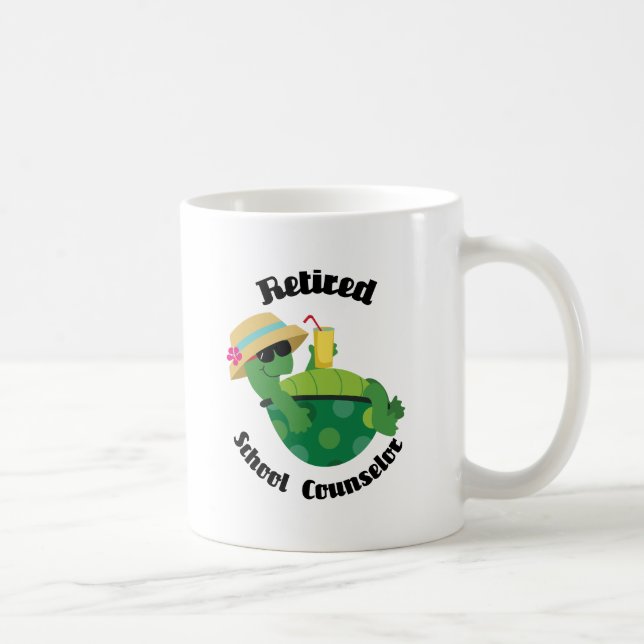 Retired School Counsellor (Turtle) Coffee Mug (Right)