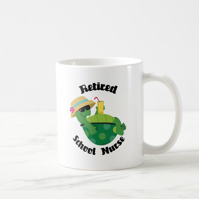 Retired School Nurse Coffee Mug (Right)
