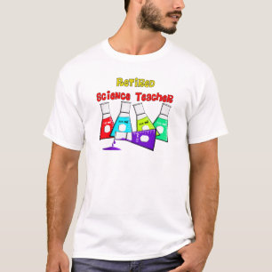 Retired Science Teacher Beeker Design T-Shirt