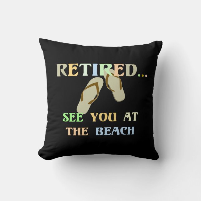 Retired - See You at the Beach Cushion (Front)