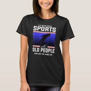 Retired skier alpine skiing snow ski downhill ski T-Shirt