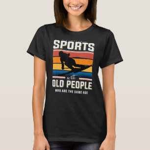 Retired skier alpine skiing snow ski downhill ski T-Shirt