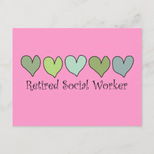 Retired Social Worker Gifts Postcard