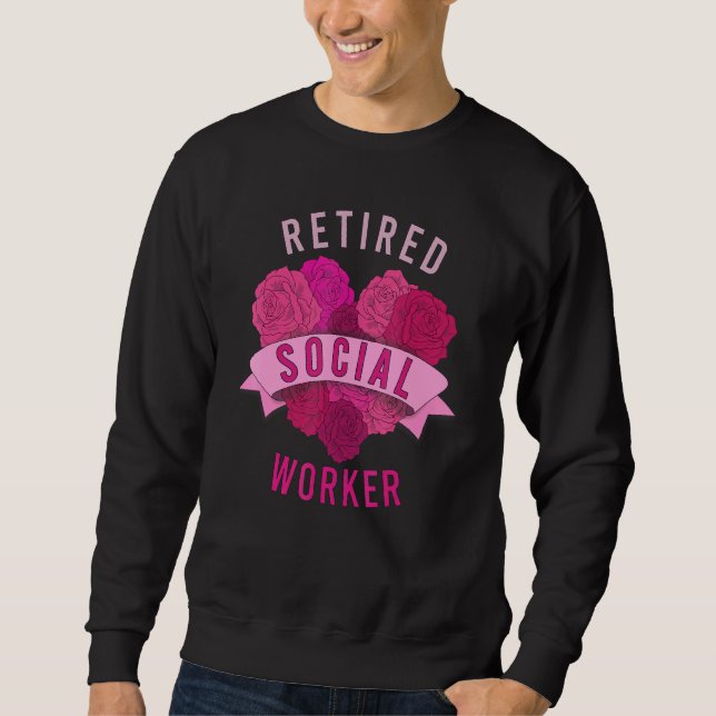 Retired Social Worker Social Worker I Protect Tiny Sweatshirt (Front)