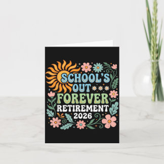 Retired Teacher 2026 Retired Life Teacher Card