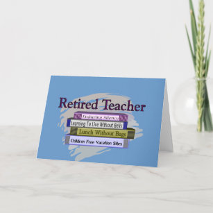 Funny Teacher Retirement Cards | Zazzle NZ