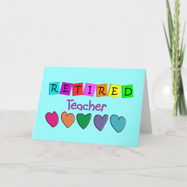 Retired Teacher Gifts Card (Front)