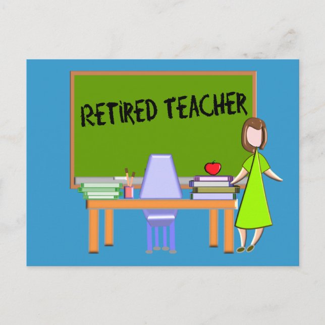 Retired Teacher Gifts Postcard (Front)