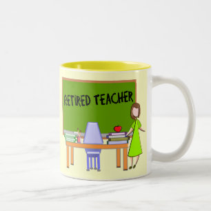 Retired Teacher Gifts Two-Tone Coffee Mug