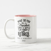 Retired Teacher Head of School Retirement Custom