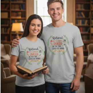Retired Teacher Inked Life Retirement Gift Tri-Ble Tri-Blend Shirt