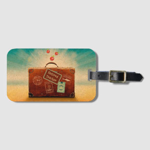 Retired Teacher, More Time to Travel Luggage Tag