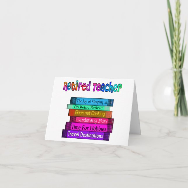 Retired Teacher Note Cards (Front)