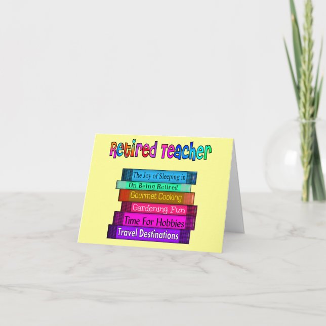 Retired Teacher Note Cards (Front)