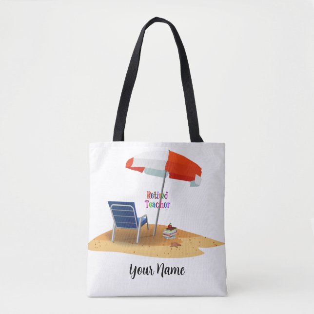 Retired Teacher Template, Customise, Tote Bag (Front)
