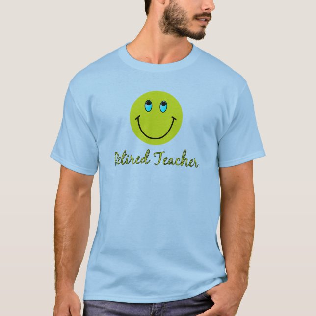 Retired Teacher YELLOW T-Shirt (Front)