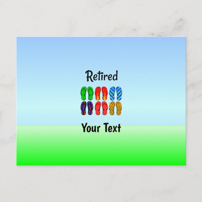 Retired Template, Ready to Personalise Postcard (Front)