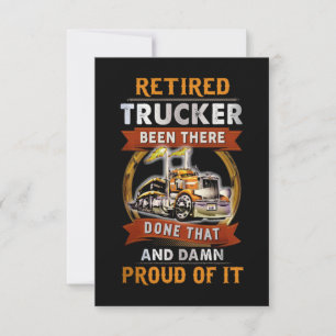 Retired Trucker Card
