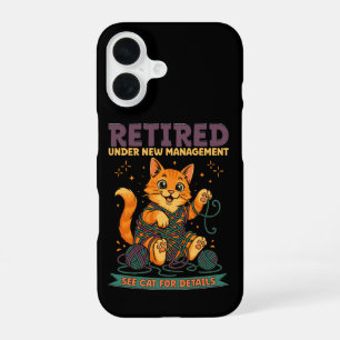 Retired Under New Management See Cat For Details iPhone 16 Case