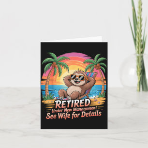 Retired Under New Management See Wife For Details  Card