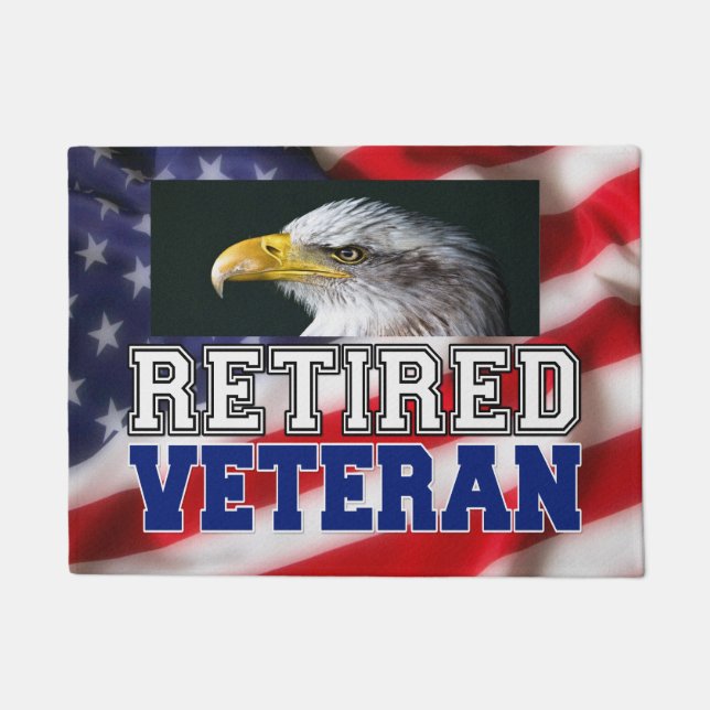 Retired Veteran Doormat (Front)