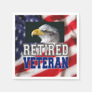 Retired Veteran Napkin