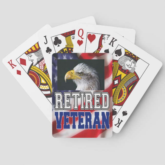 Retired Veteran Playing Cards (Back)