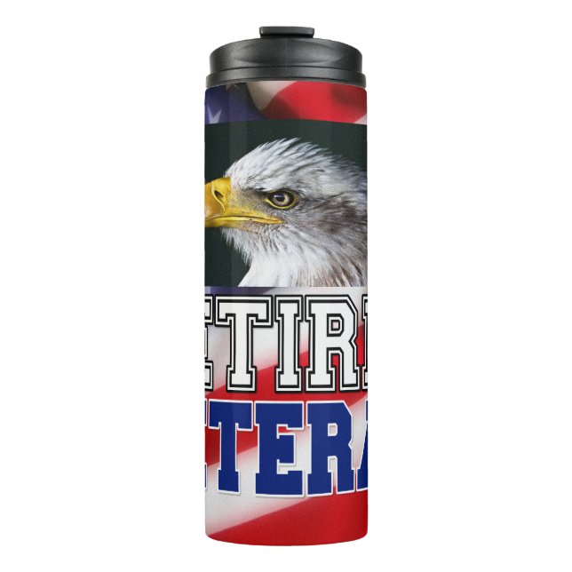 Retired Veteran Thermal Tumbler (Front)