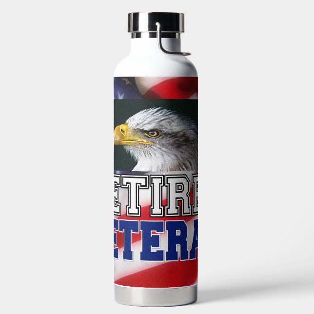 Retired Veteran Water Bottle (Left)