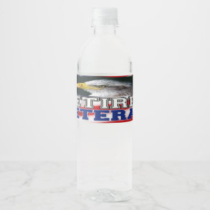 Retired Veteran Water Bottle Label
