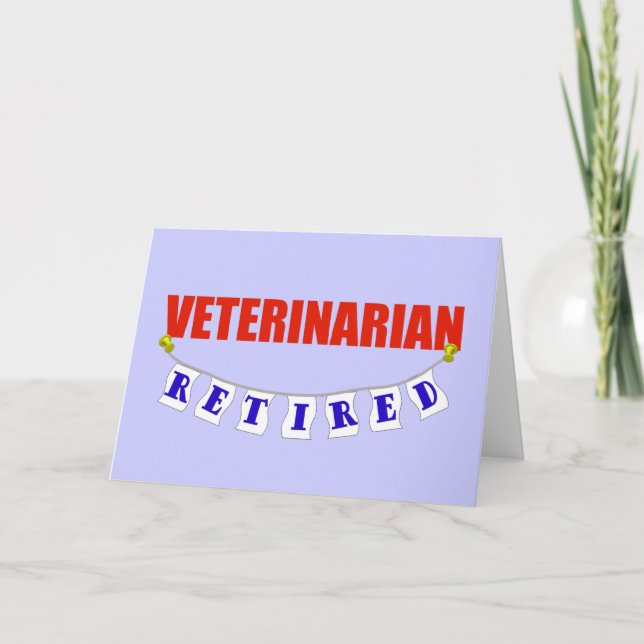 Retired Veterinarian Card (Front)