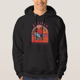 Retired Veterinary Receptionist Vintage Retiremen Hoodie