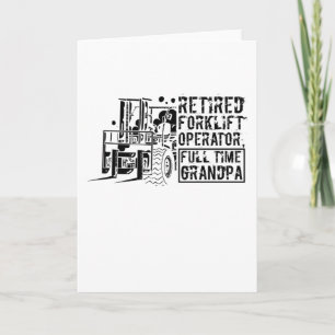 Retired warehouse worker card