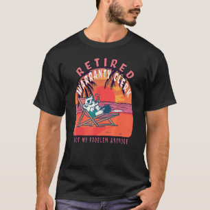 Retired Warranty Clerk Vintage Retirement T-Shirt